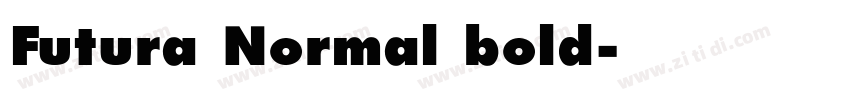 Futura Normal bold字体转换
